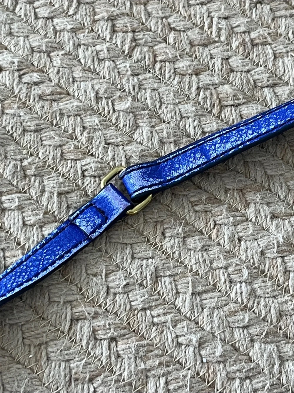 J. Crew Leather Tillary Crossbody in Cobalt Blue